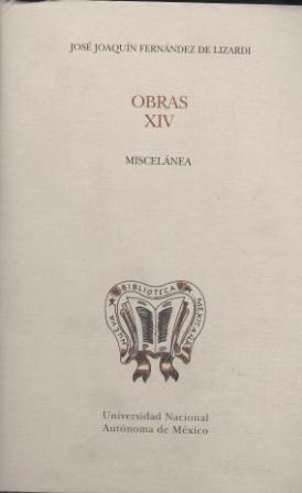 Obras XIV. Miscelánea, bibliohemerografía, listados e índices.