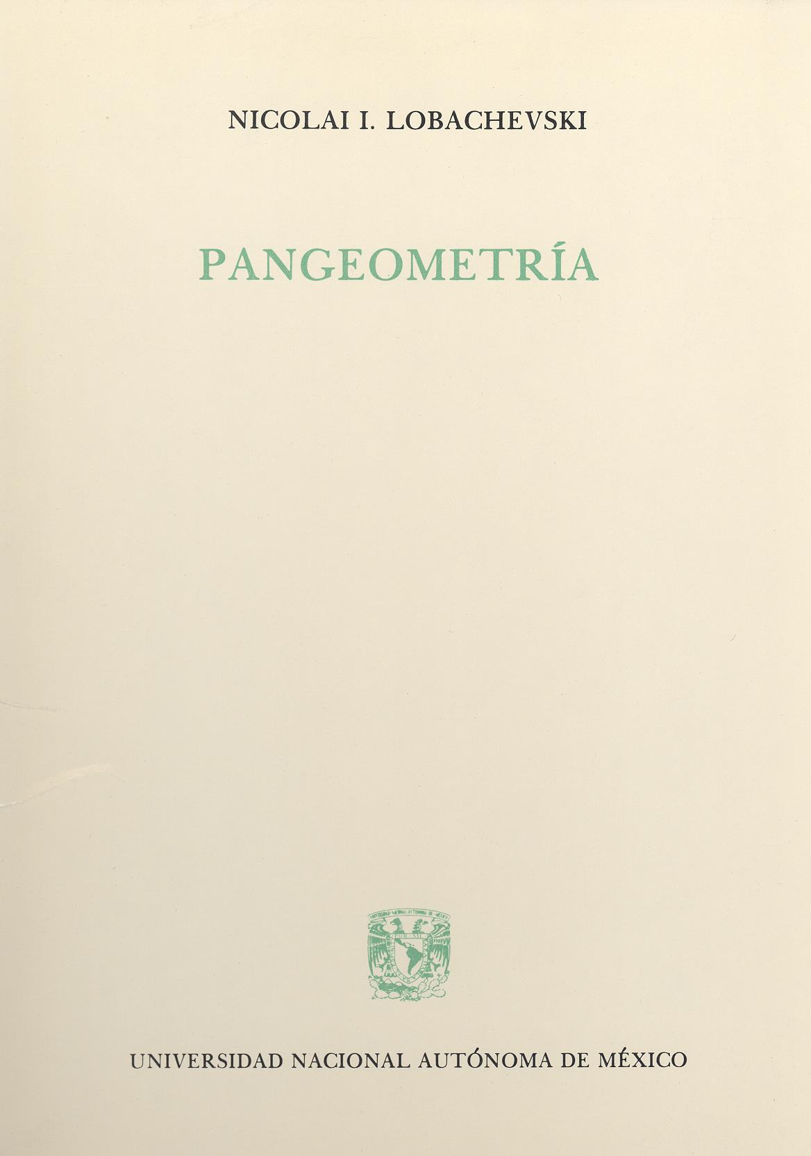 Pangeometría