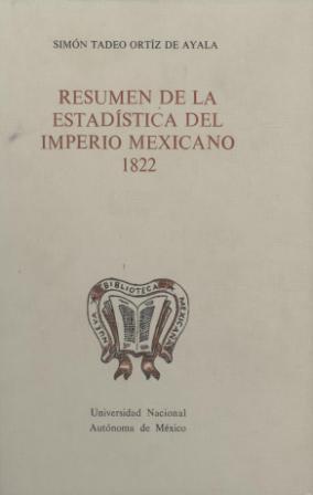Resumen de la estadística del imperio mexicano, 1822